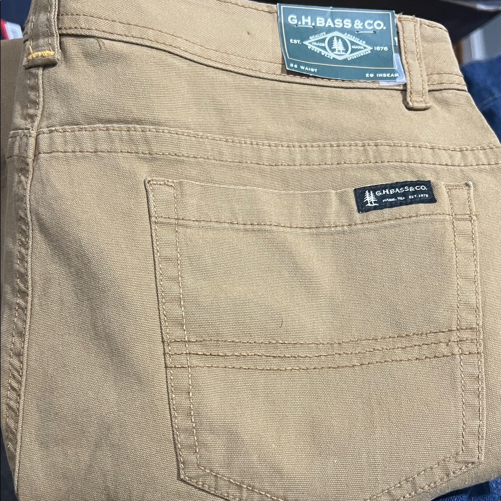 G.H. Bass & Co. Khaki Pants with Back Pocket